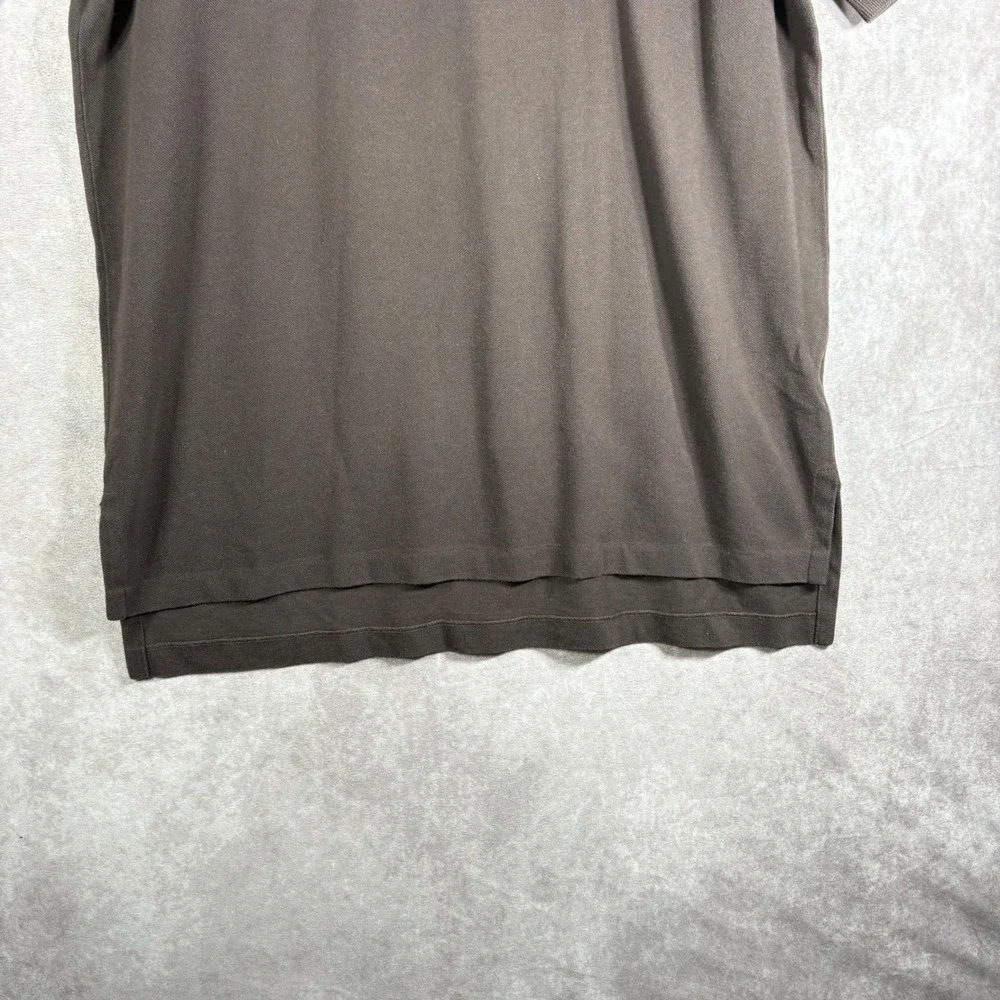 Polo Ralph Lauren Polo Shirt Mens L Brown Short Sleeve Pique Pony Logo Preppy